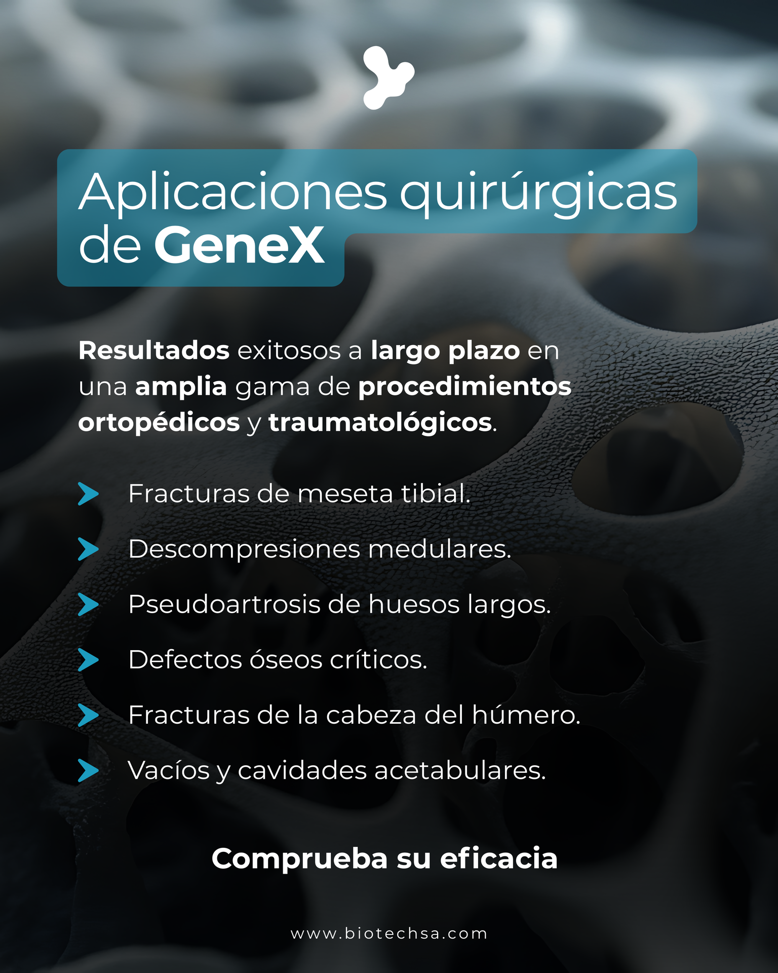 Aplicaciones quirúrgicas de GeneX